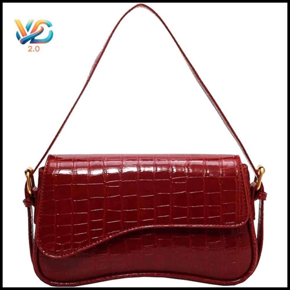 PU Leather Tote Bag with Removable‎ Straps and Zipper Closure